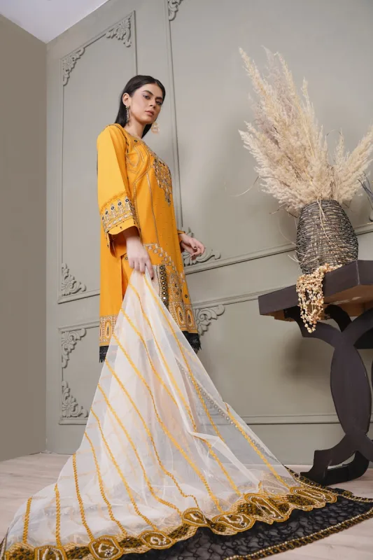 Maria B. Mbroidered Luxury Formal Suit